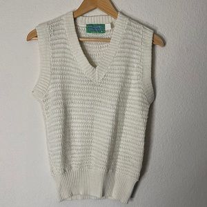 Vintage Wrangler cream vest